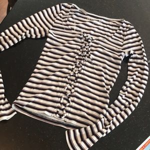 Long sleeve striped shirt. New with tags
